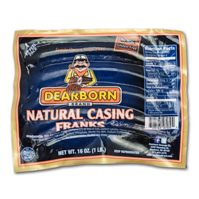 Natural Casing Franks - 1lb
