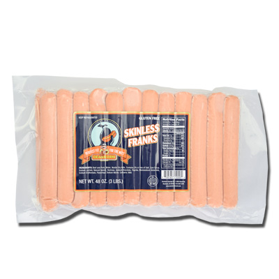 Skinless Franks - 3lbs